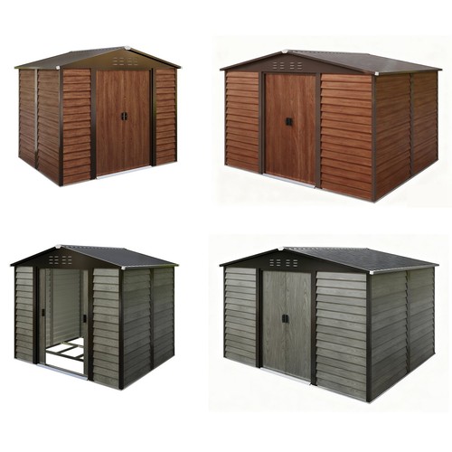 Birchtree metal garden shed - garden,