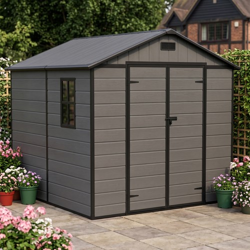 Plastic garden shed 8x4 - plastic,