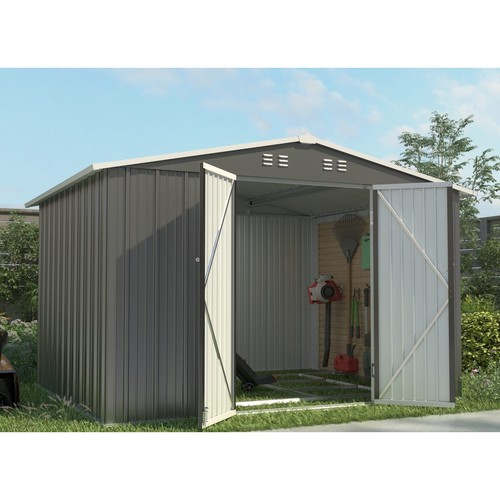 Garden shed 10x8ft metal apex - 10x8ft,