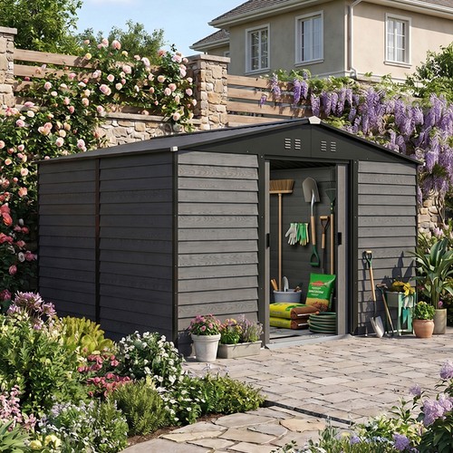 Garden shed metal apex - shed, x