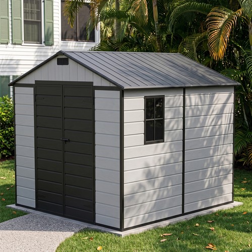 Plastic garden shed 8x4ft - shed,