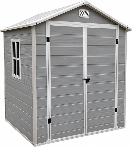 6x4 4ft resin garden shed - resin,