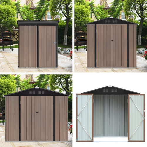 Metal steel garden shed 3x5ft - steel,