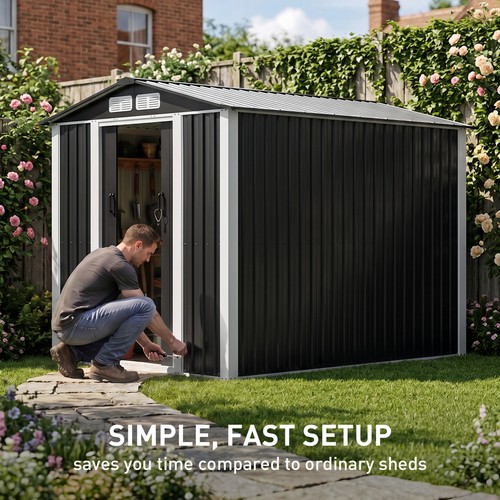Metal garden shed - shed, 6