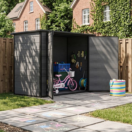 Plastic garden shed 7x4ft - garden,