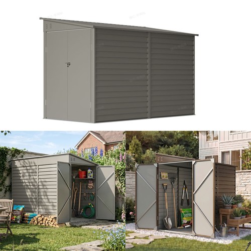 Metal outdoor storage shed - metal,